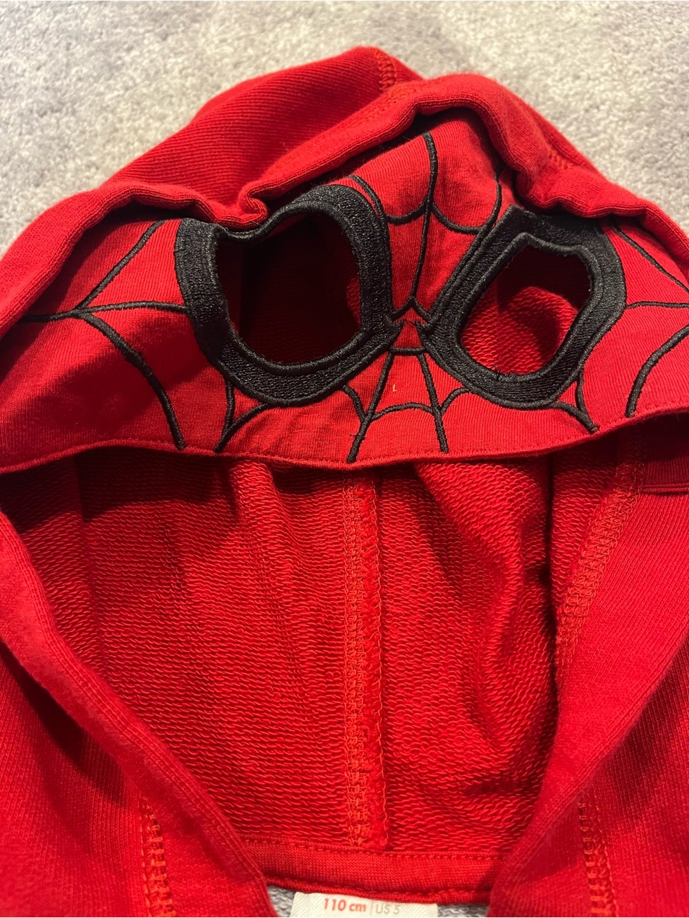 Hanna Andersson Gray, Red & Blue Spiderman Zip Hoodie - Picture 4 of 7